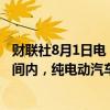 财联社8月1日电，大众汽车首席执行官称，预计今年剩余时间内，纯电动汽车的销量份额将占到大约9%至10%。