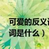 可爱的反义词是什么 标准答案（可爱的反义词是什么）