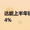 达能上半年销售收入137.57亿欧元 同比增长4%