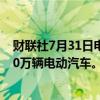 财联社7月31日电，Uber与比亚迪合作，将在平台上增加10万辆电动汽车。