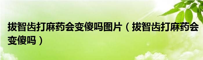 拔智齿为什么打麻药还很痛（拔智齿打麻药会耳鸣嘛）