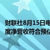 财联社8月15日电，京东美股盘前一度涨逾6%，公司第二季度净营收符合预估。