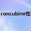 concubine在英国是什么意思（concubine）