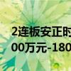 2连板安正时尚：预计2024年上半年净亏损900万元-1800万元