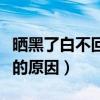 晒黑了白不回来了怎么回事（晒黑了白不回来的原因）