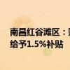 南昌红谷滩区：购买新房每套最高补贴3万元、新建非住宅给予1.5%补贴