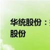 华统股份：拟以5000万元至1亿元回购公司股份