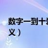 数字一到十爱情含义（1到100的爱情数字含义）