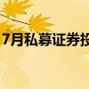 7月私募证券投资基金新备案规模156.35亿元