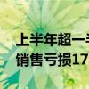 上半年超一半汽车经销商亏损 平均单店新车销售亏损178万元