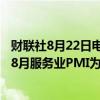 财联社8月22日电，英国8月制造业PMI为52.5，预期52.1；8月服务业PMI为53.3，预期52.8。