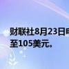 财联社8月23日电，伯恩斯坦将网易目标价从130美元下调至105美元。