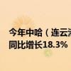 今年中哈（连云港）物流合作基地累计开行运量超5万标箱 同比增长18.3%