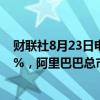 财联社8月23日电，随着阿里巴巴上涨2%，拼多多下跌4.5%，阿里巴巴总市值反超拼多多。