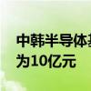 中韩半导体基金项目落户无锡高新区 总规模为10亿元