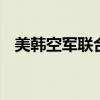 美韩空军联合实施实弹射击演习 为期三天