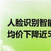 人脸识别智能门锁销量激增126%！终端市场均价下降近5成