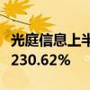 光庭信息上半年亏损1339.27万元，同比骤降230.62%