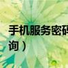 手机服务密码查询方法（手机服务密码怎么查询）