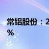 常铝股份：2024年上半年净利润增长993.49%