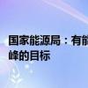 国家能源局：有能力、也有信心推动如期实现2030年前碳达峰的目标