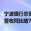 宁波银行总资产规模首次突破3万亿元 上半年营收同比增7.13%