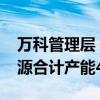 万科管理层：2023年至今公司盘活和优化资源合计产能455亿元