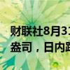 财联社8月31日电，现货黄金跌破2500美元/盎司，日内跌近1%。