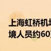 上海虹桥机场口岸2024年暑运累计查验出入境人员约60万人次