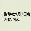 财联社9月1日电，印度8月份商品和服务税总收入达到1.75万亿卢比。