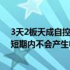 3天2板天成自控：垂直起降飞行器的座椅尚处于开发阶段 短期内不会产生收入