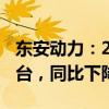 东安动力：2024年1-8月发动机销量23.41万台，同比下降24.63%