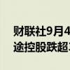 财联社9月4日电，热门中概股多数下跌，富途控股跌超3%。