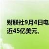 财联社9月4日电，迪士尼预计2024年流媒体广告收入将接近45亿美元。