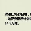 财联社9月3日电，哈萨克斯坦国家石油运输公司（KazTransOil）表示，哈萨克斯坦计划9月份向德国运输14.7万吨哈萨克斯坦石油，8月份为14.8万吨。