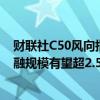 财联社C50风向指数调查：8月新增信贷或同比少增 新增社融规模有望超2.5万亿元