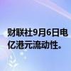 财联社9月6日电，香港金管局通过贴现窗口向银行投放1.65亿港元流动性。