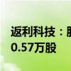 返利科技：股东NQ3 Ltd.计划减持不超过680.57万股