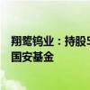 翔鹭钨业：持股5%以上股东启龙贸易拟将6.5%股份转让给国安基金