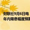 财联社9月6日电，非农就业数据发布后，交易员上调美联储年内降息幅度预期。