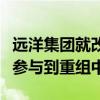 远洋集团就改善方案做出回应：欢迎债权小组参与到重组中