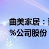 曲美家居：董事吴娜妮拟减持不超过0.0342%公司股份