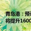 青岛港：预计2025年上半年铁矿石接卸能力将提升1600万吨