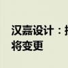 汉嘉设计：控股股东拟转让30%股份 控制权将变更