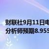 财联社9月11日电，游戏驿站第二财季净销售7.983亿美元，分析师预期8.955亿美元。