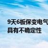 9天6板保变电气：业务整合事宜尚处于筹划阶段 有关事项具有不确定性