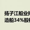 扬子江船业拟8.33亿元收购常石集团（舟山）造船34%股权