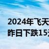 2024年飞天茅台今日批发价为2535元/瓶 较昨日下跌15元