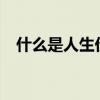 什么是人生价值观?（什么是人生价值观）