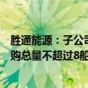 胜通能源：子公司与中石化燃料油公司签署CM 供应期内采购总量不超过8船